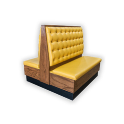 wooden-booth-with-yellow-tufted-cushioning