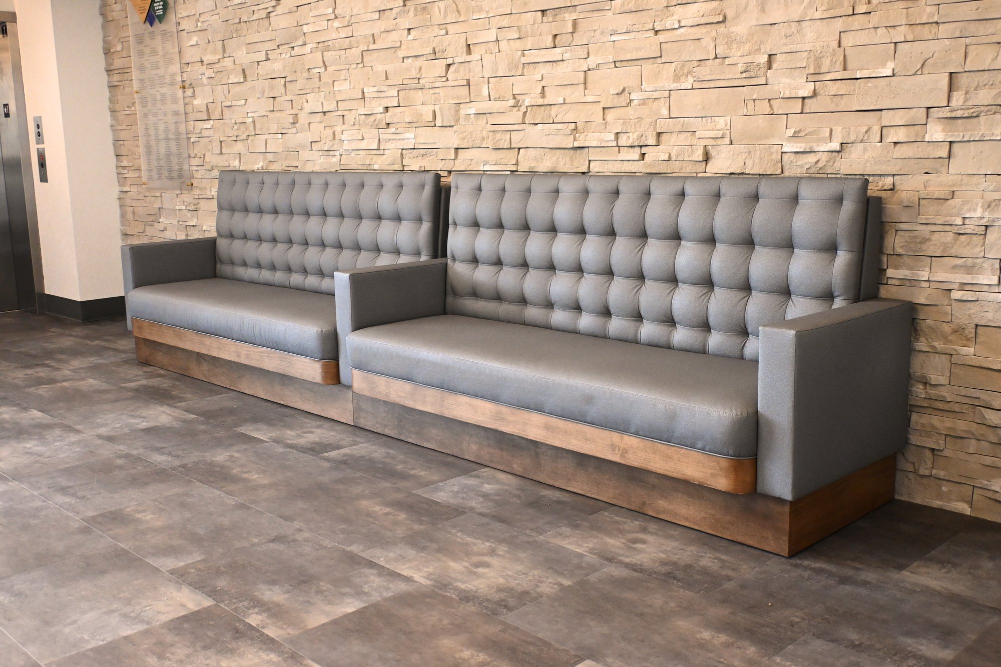 Youngstown-Ohio-Sofa-Style-Straight Banquette-Soft Touch Furniture- Hospitality Furniture Manufacturer