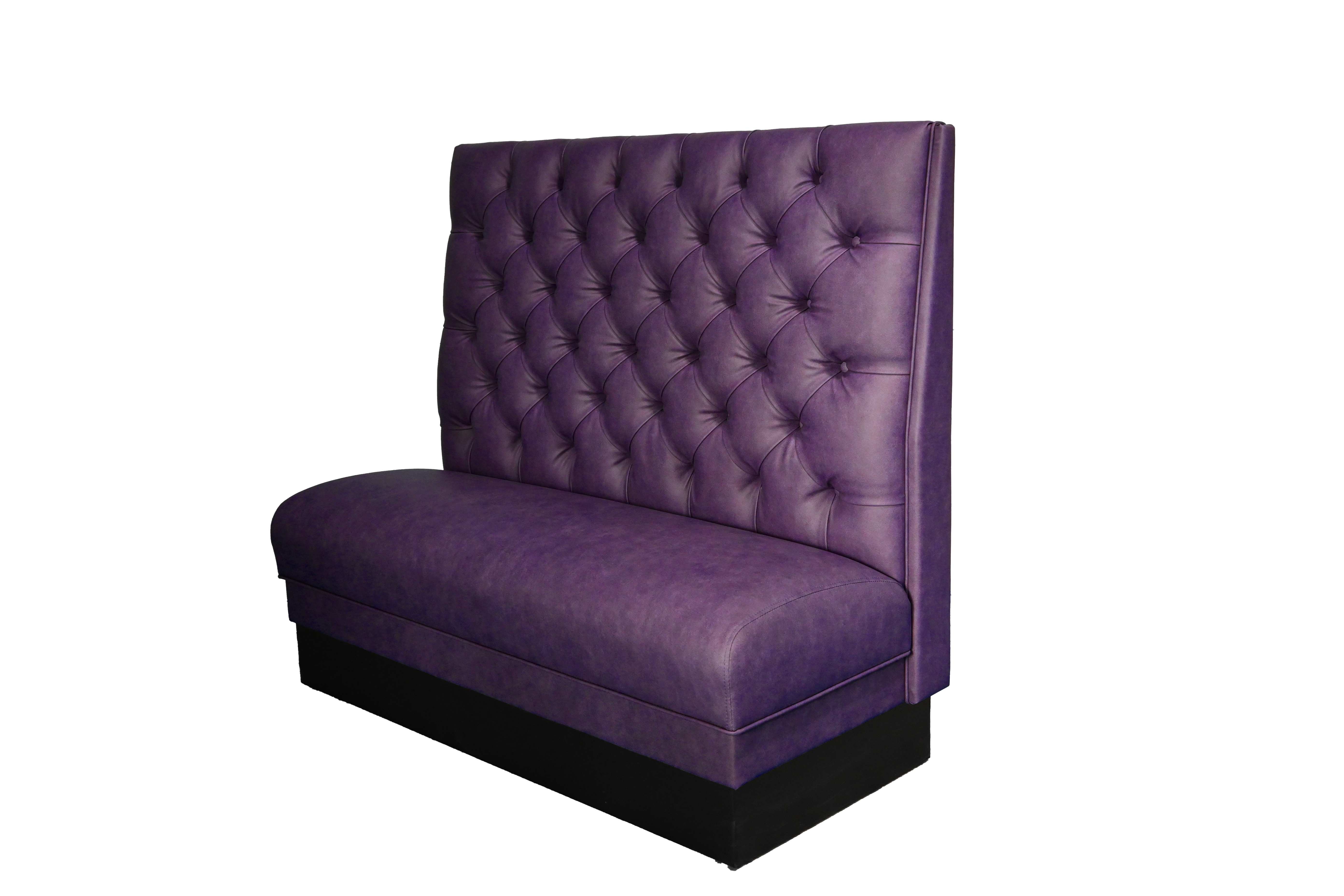 Purple-diamond-button-tufted-single-booth